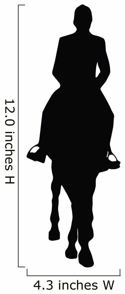 Horseback Riding Silhouette Wall Decal