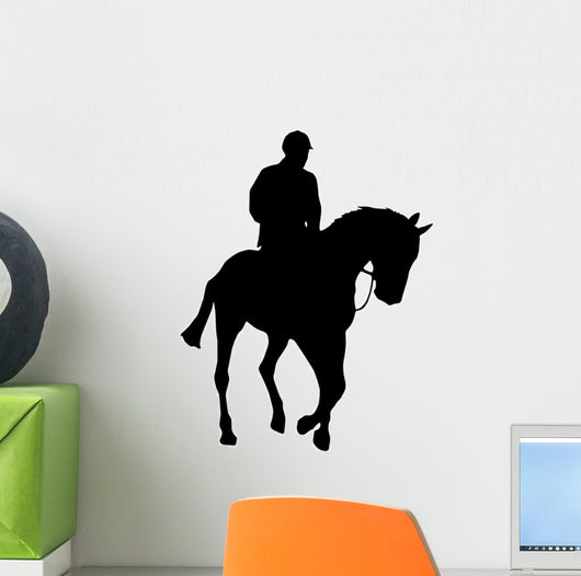 Horseback Riding Silhouette Wall Decal