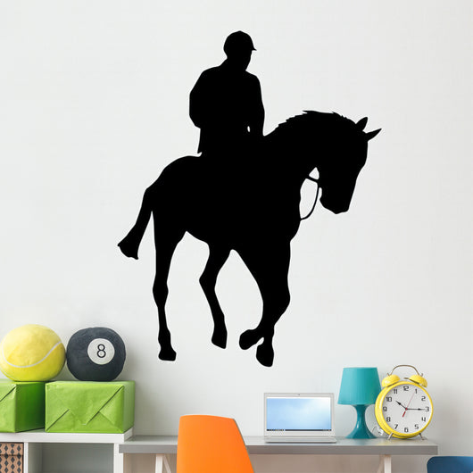 Horseback Riding Silhouette Wall Decal