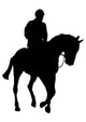 Horseback Riding Silhouette Wall Decal