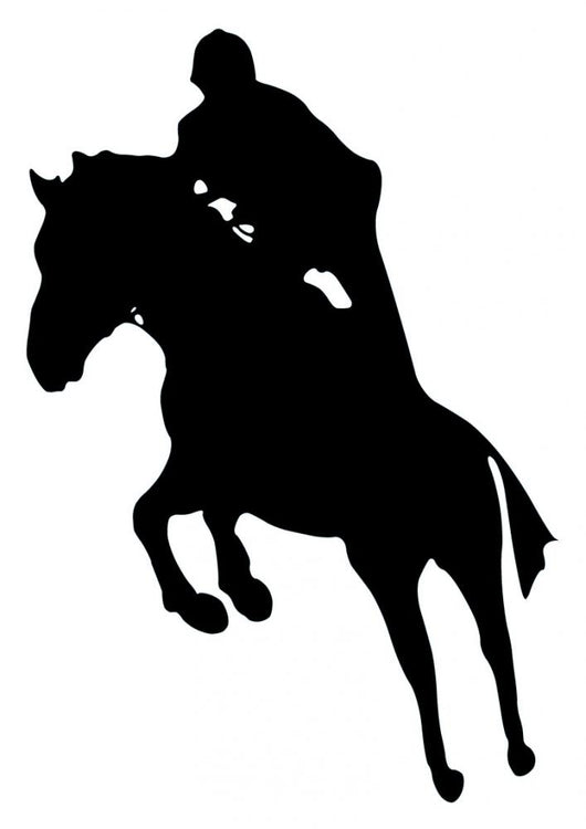 Horseback Riding Silhouette Wall Decal