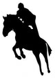 Horseback Riding Silhouette Wall Decal