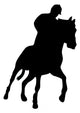 Horseback Riding Silhouette Wall Decal