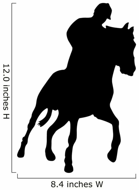 Horseback Riding Silhouette Wall Decal