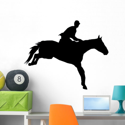 Horseback Riding Silhouette Wall Decal