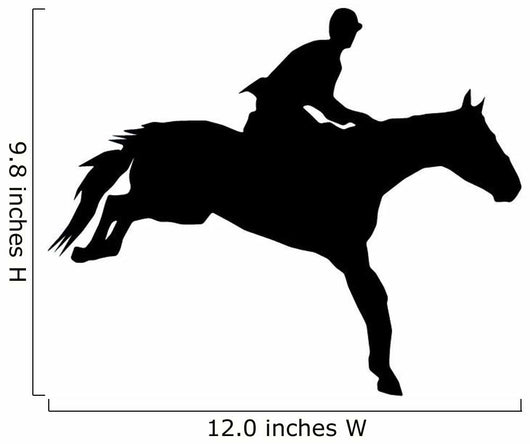 Horseback Riding Silhouette Wall Decal