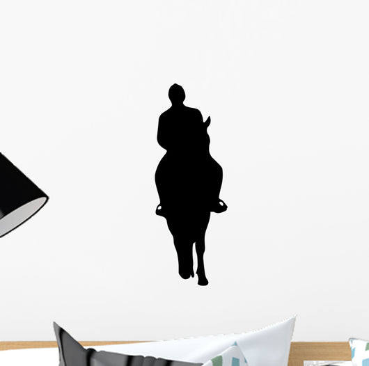 Horseback Riding Silhouette Wall Decal
