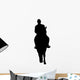 Horseback Riding Silhouette Wall Decal