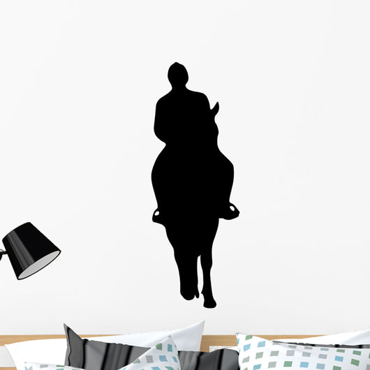 Horseback Riding Silhouette Wall Decal