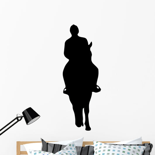 Horseback Riding Silhouette Wall Decal