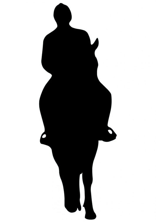 Horseback Riding Silhouette Wall Decal