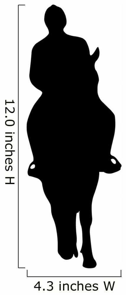 Horseback Riding Silhouette Wall Decal