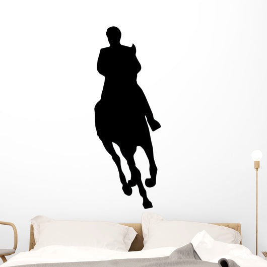 Horseback Riding Silhouette Wall Decal