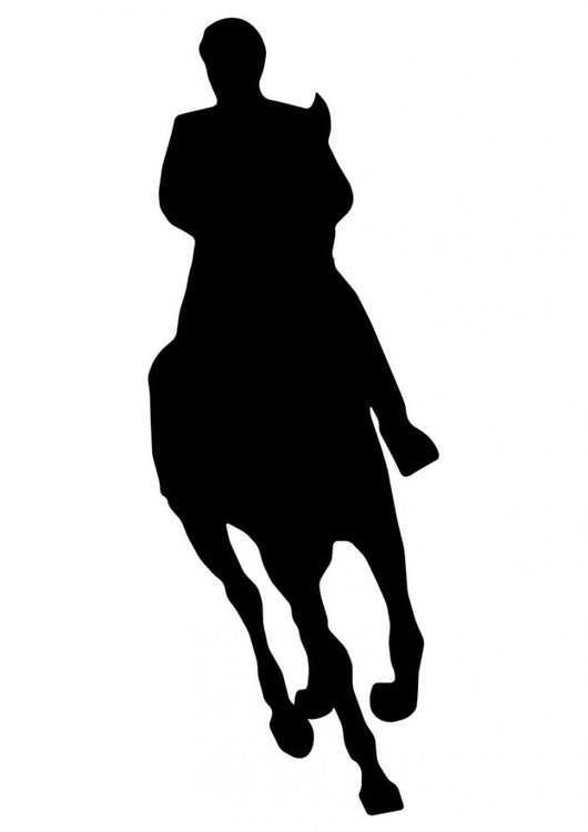 Horseback Riding Silhouette Wall Decal