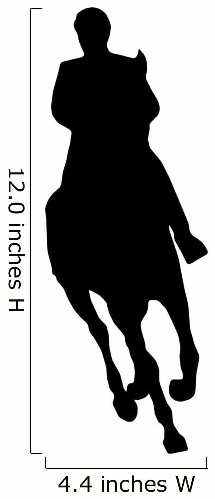 Horseback Riding Silhouette Wall Decal
