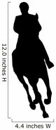 Horseback Riding Silhouette Wall Decal