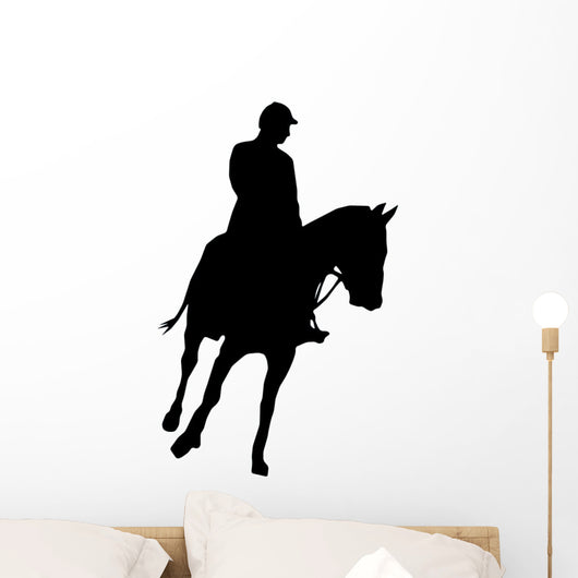 Horseback Riding Silhouette Wall Decal