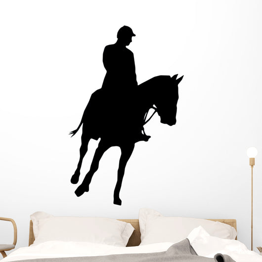 Horseback Riding Silhouette Wall Decal