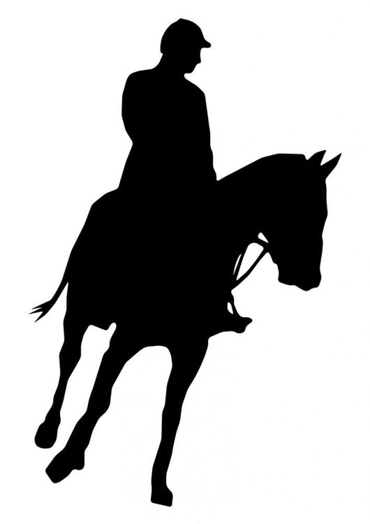 Horseback Riding Silhouette Wall Decal
