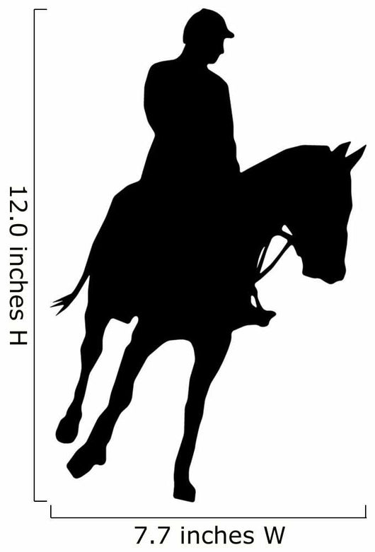 Horseback Riding Silhouette Wall Decal