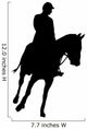 Horseback Riding Silhouette Wall Decal