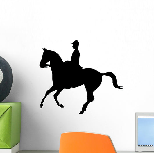 Horseback Riding Silhouette Wall Decal