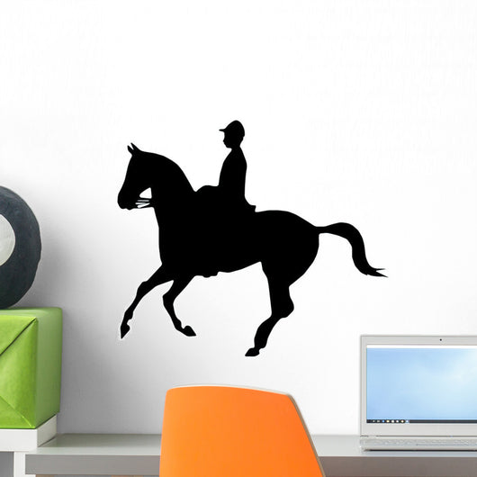 Horseback Riding Silhouette Wall Decal