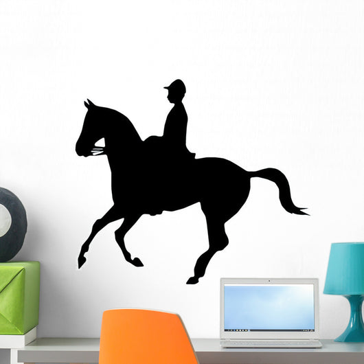 Horseback Riding Silhouette Wall Decal