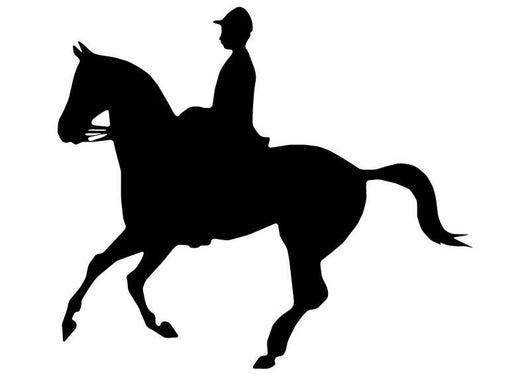 Horseback Riding Silhouette Wall Decal
