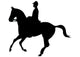 Horseback Riding Silhouette Wall Decal