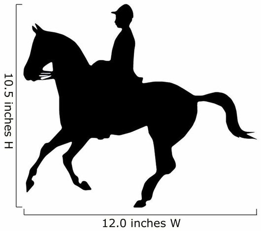Horseback Riding Silhouette Wall Decal