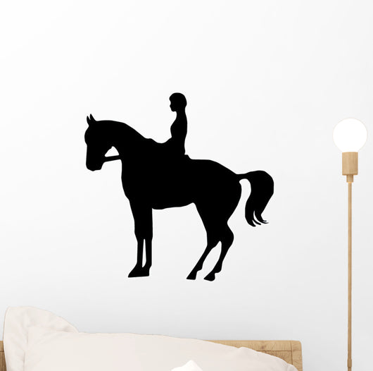 Horseback Rider Silhouette Wall Decal