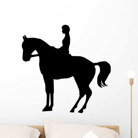 Horseback Rider Silhouette Wall Decal
