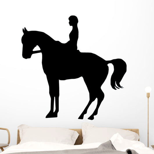 Horseback Rider Silhouette Wall Decal