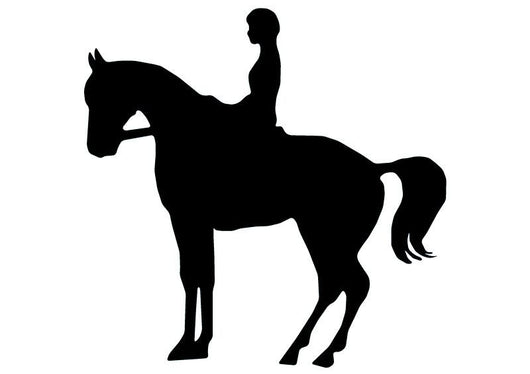 Horseback Rider Silhouette Wall Decal