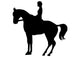 Horseback Rider Silhouette Wall Decal