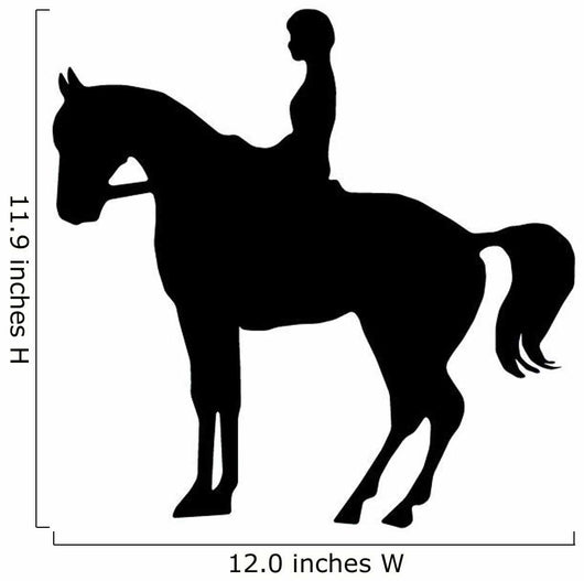 Horseback Rider Silhouette Wall Decal