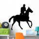 Trotting Horseback Wall Decal