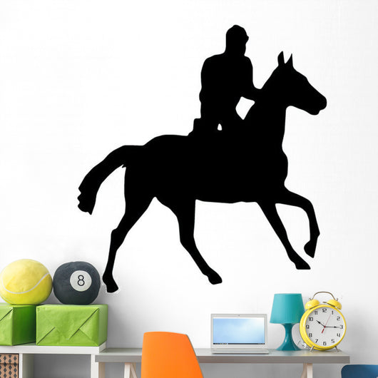 Trotting Horseback Wall Decal