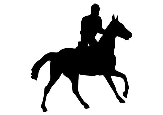 Trotting Horseback Wall Decal