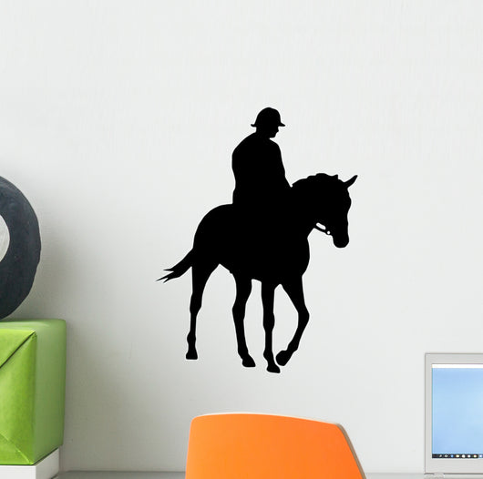 Horseback Rider Silhouette Wall Decal