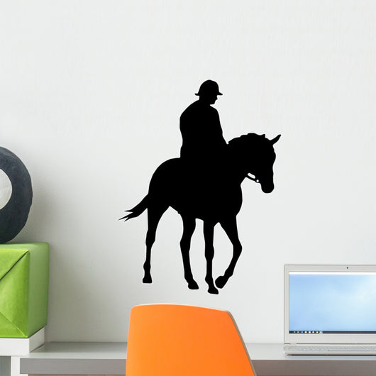 Horseback Rider Silhouette Wall Decal