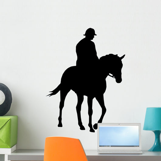 Horseback Rider Silhouette Wall Decal