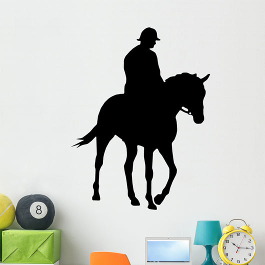Horseback Rider Silhouette Wall Decal
