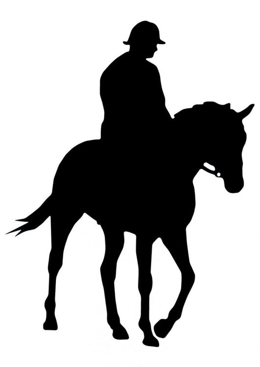 Horseback Rider Silhouette Wall Decal