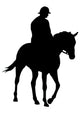 Horseback Rider Silhouette Wall Decal