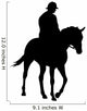 Horseback Rider Silhouette Wall Decal