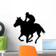 Galloping Horseback Rider Wall Decal