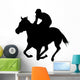 Galloping Horseback Rider Wall Decal