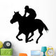 Galloping Horseback Rider Wall Decal